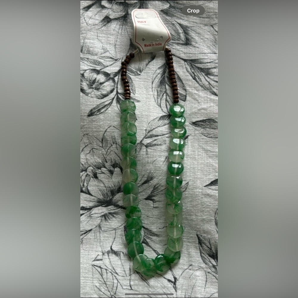 BOGO Bundle 2 Island Boho necklace with Earrings. 10” and Green Necklace *